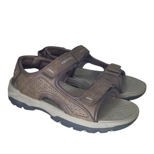 Skechers Tresmen Garo Chocolate Sandals Size 10